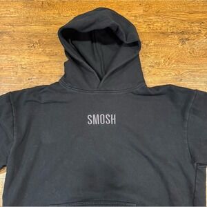 SMOSH Black Center Logo Youtube Comedy Vlogger Pullover Hoodie Sweatshirt Men L